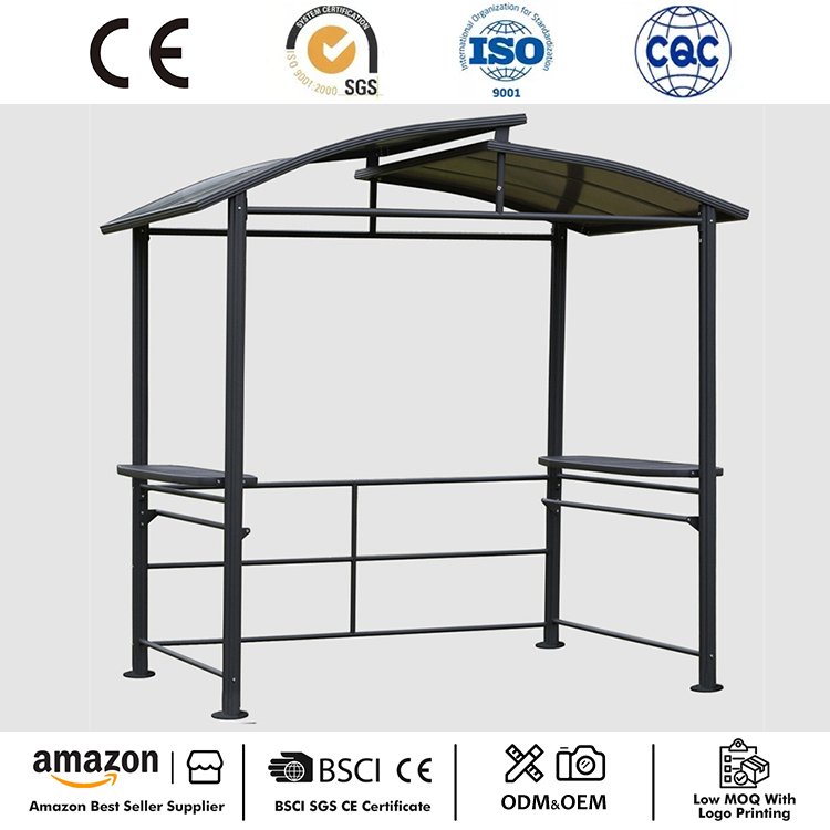 8' x 5' BBQ డాబా పందిరి హార్డ్‌టాప్ గెజిబో